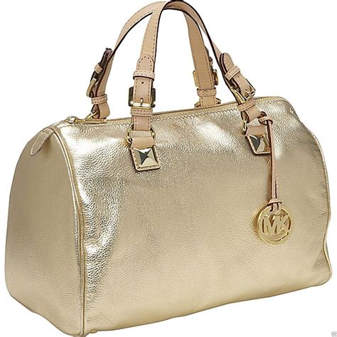 Amazon.com: Gold Michael Kors Purse.